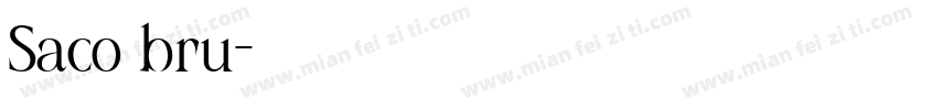 Saco bru字体转换